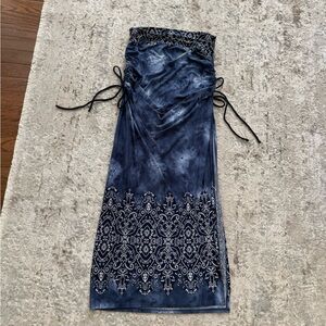 VENUS Navy and White Swim Sarong